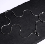 Black Thorn Star Necklace – Minimalist Gothic Charm - Image 4