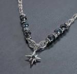 Eternal North Star Necklace – Gothic Black Stone Pendant - Image 3